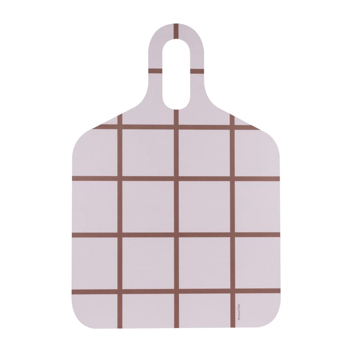 Checks & Stripes bricka 30x44 cm - Brown-beige - Muurla