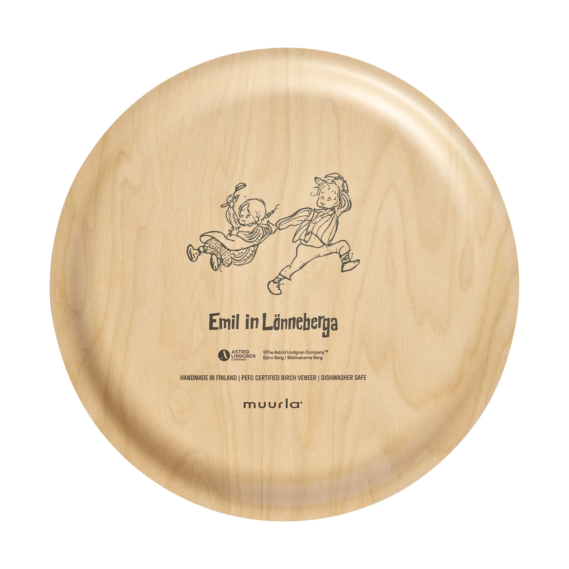 Emil bricka Ø25 cm, Blå Muurla