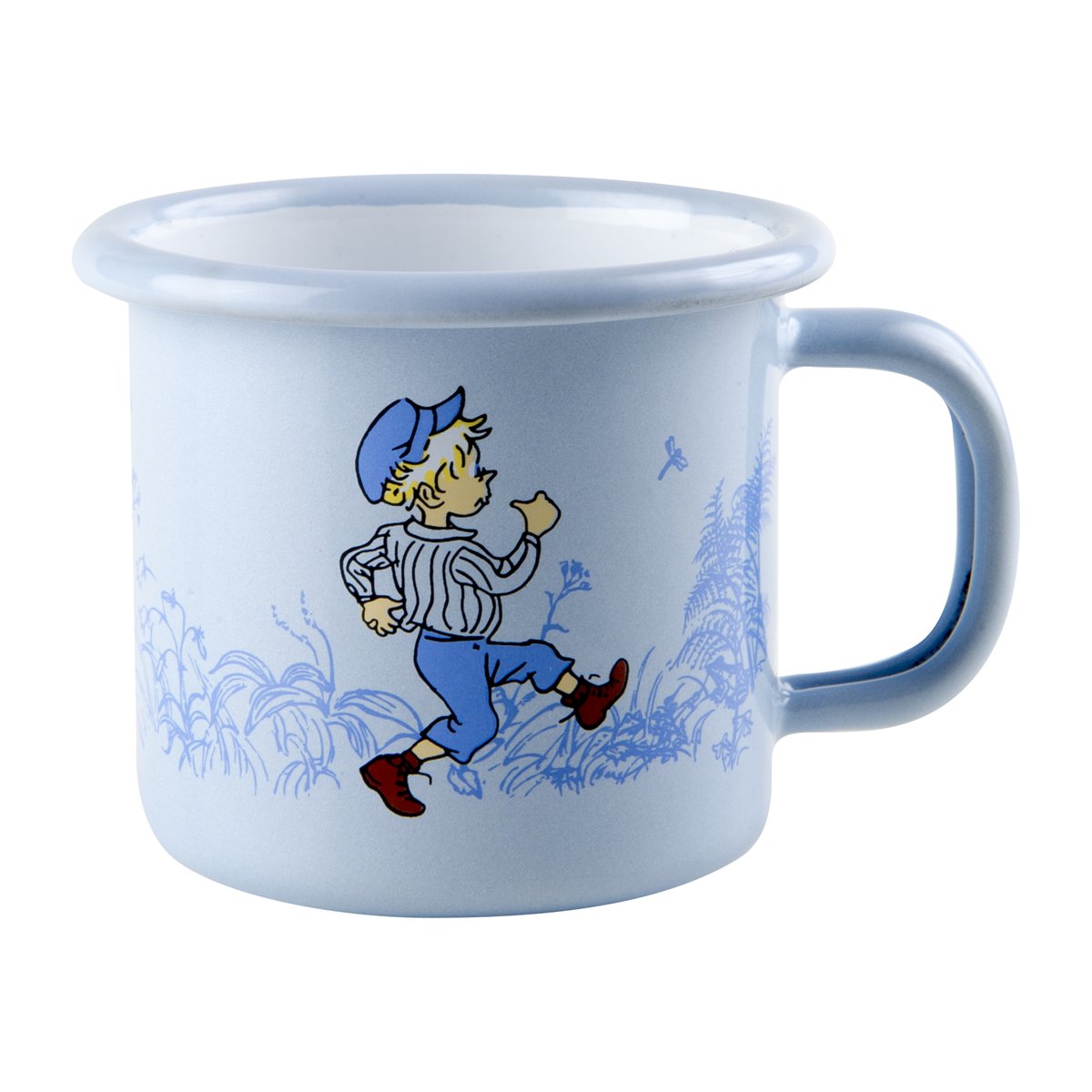 Muurla Emil i Lönneberga emaljmugg 1,5 dl Ljusblå | Skandinavisk Design | Kaffekoppar | Blå
