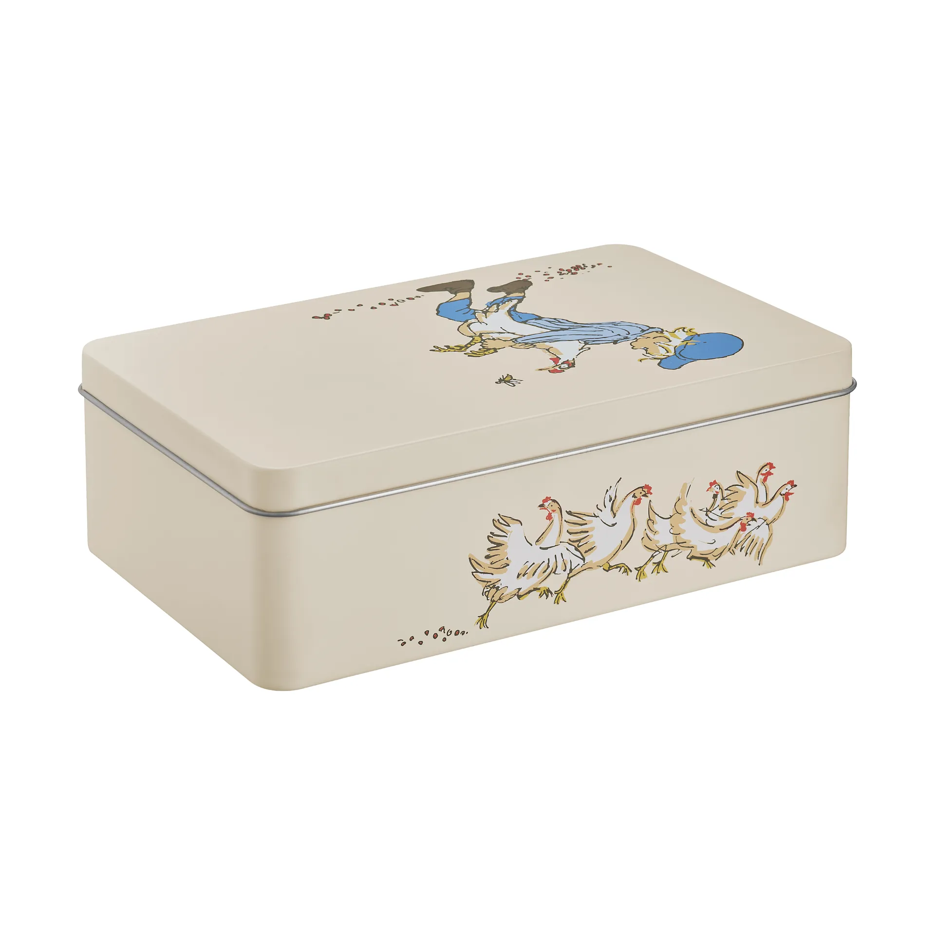 Emil plåtburk 18x12x6 cm, Cluck Cluck Muurla