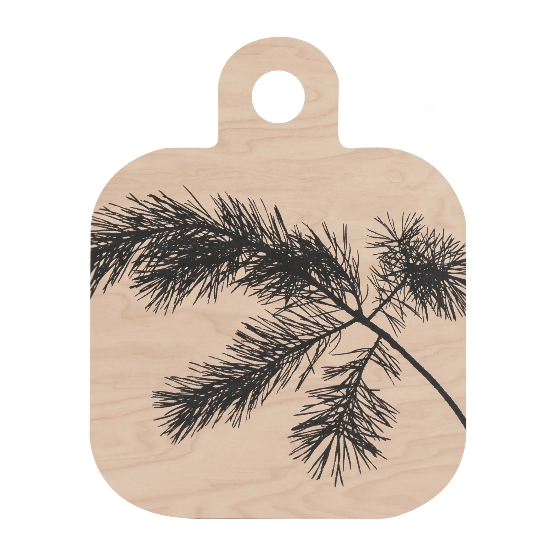 Forest skärbräda 25x32 cm, natur-svart Muurla