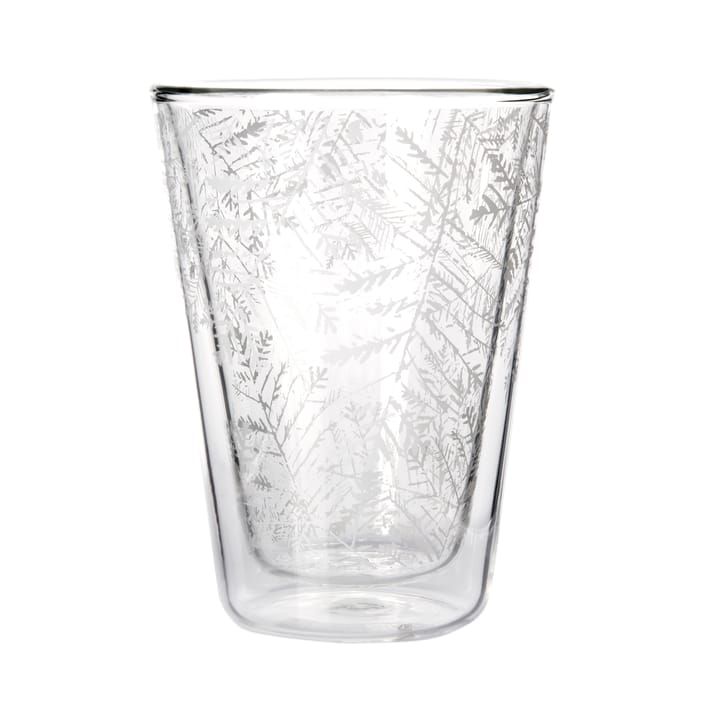 Frost dubbelväggigt glas 30 cl - Vit-klar - Muurla