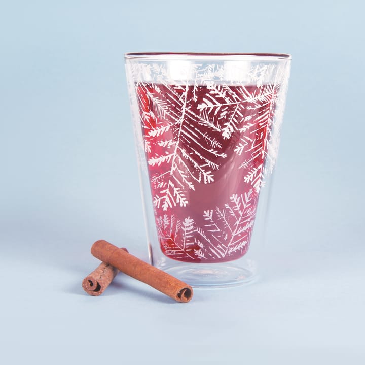Frost dubbelväggigt glas 30 cl - Vit-klar - Muurla