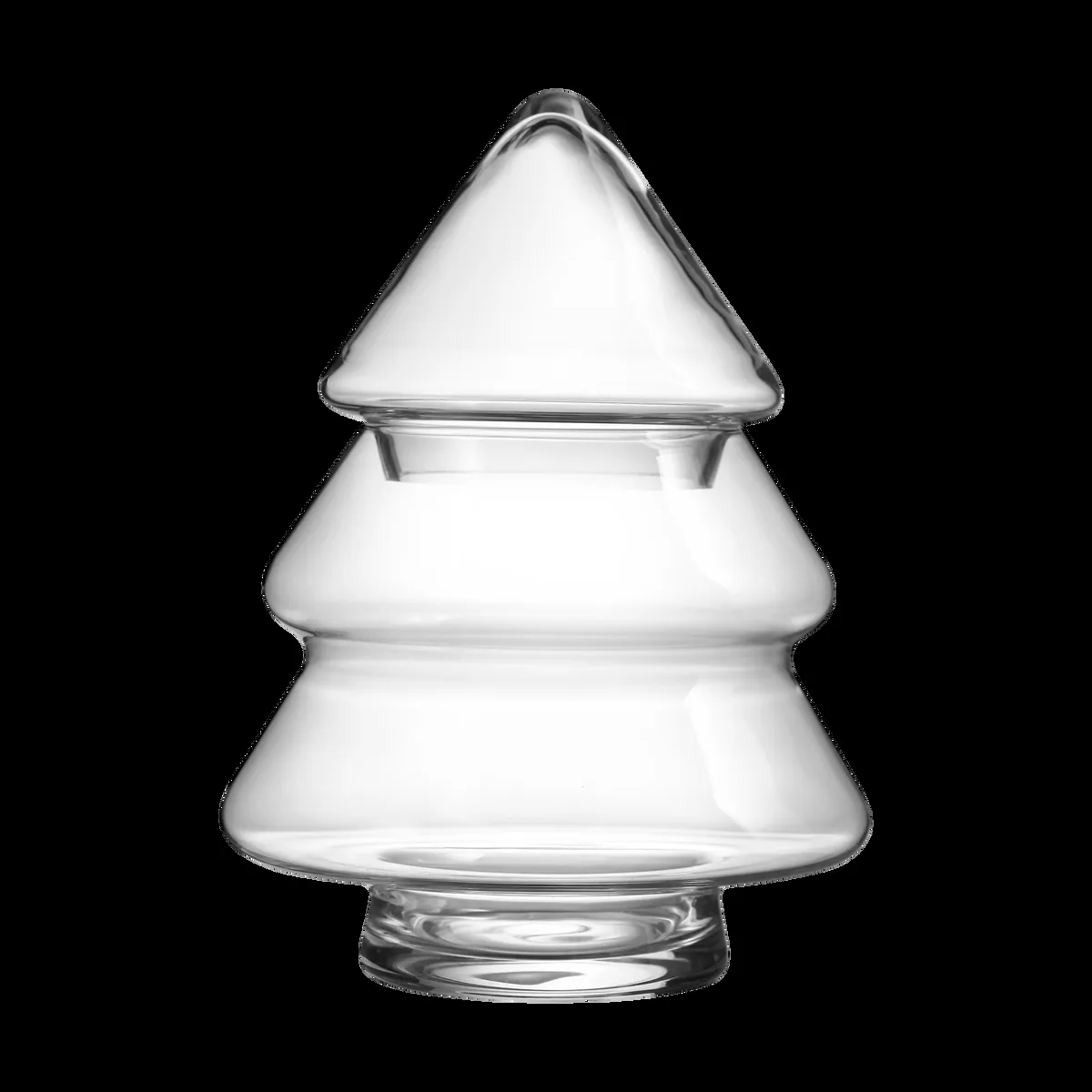 Muurla Glass tree glasburk med lock 20 cm