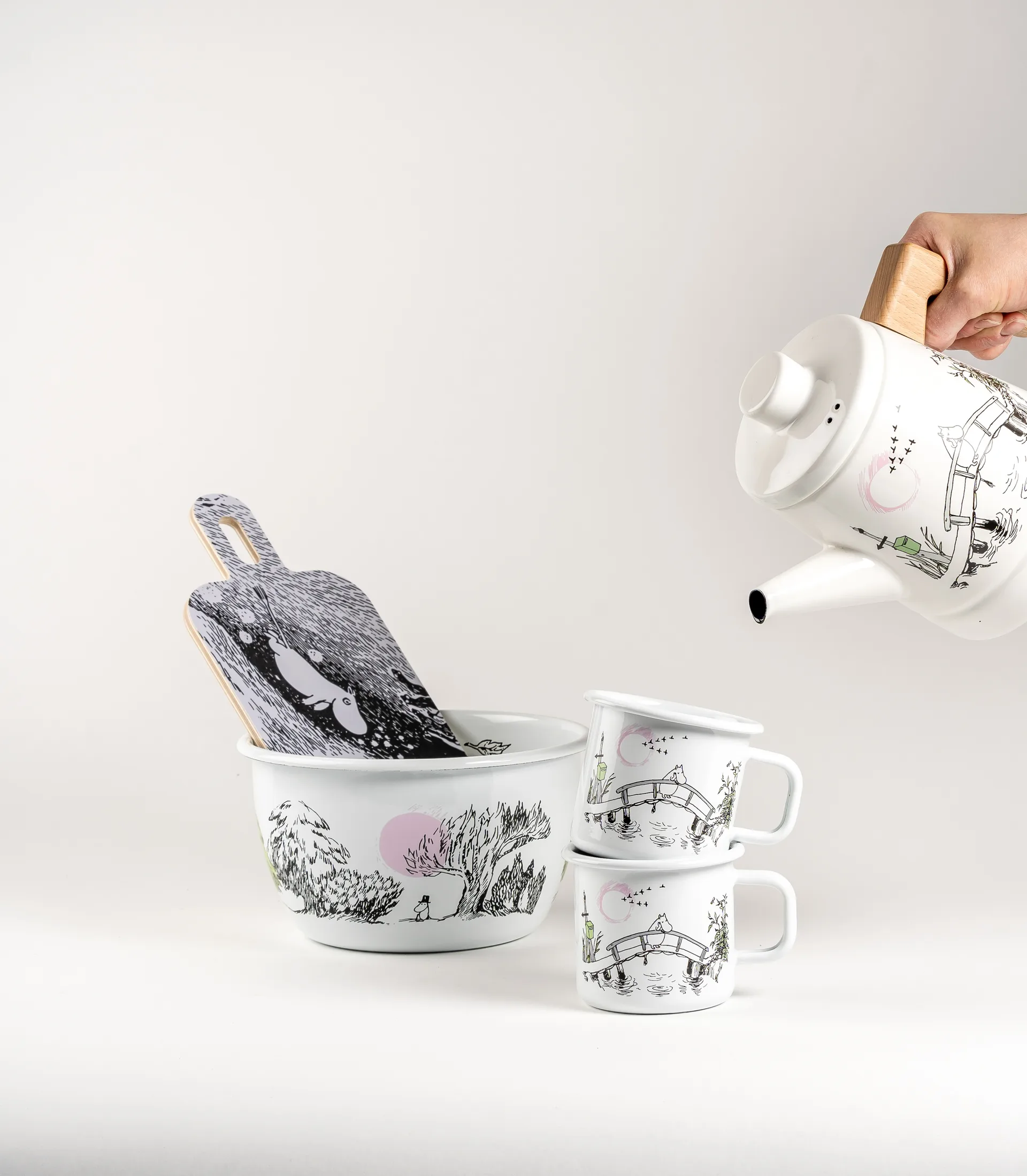 Just wandering emaljskål 2 L, Multi Muurla