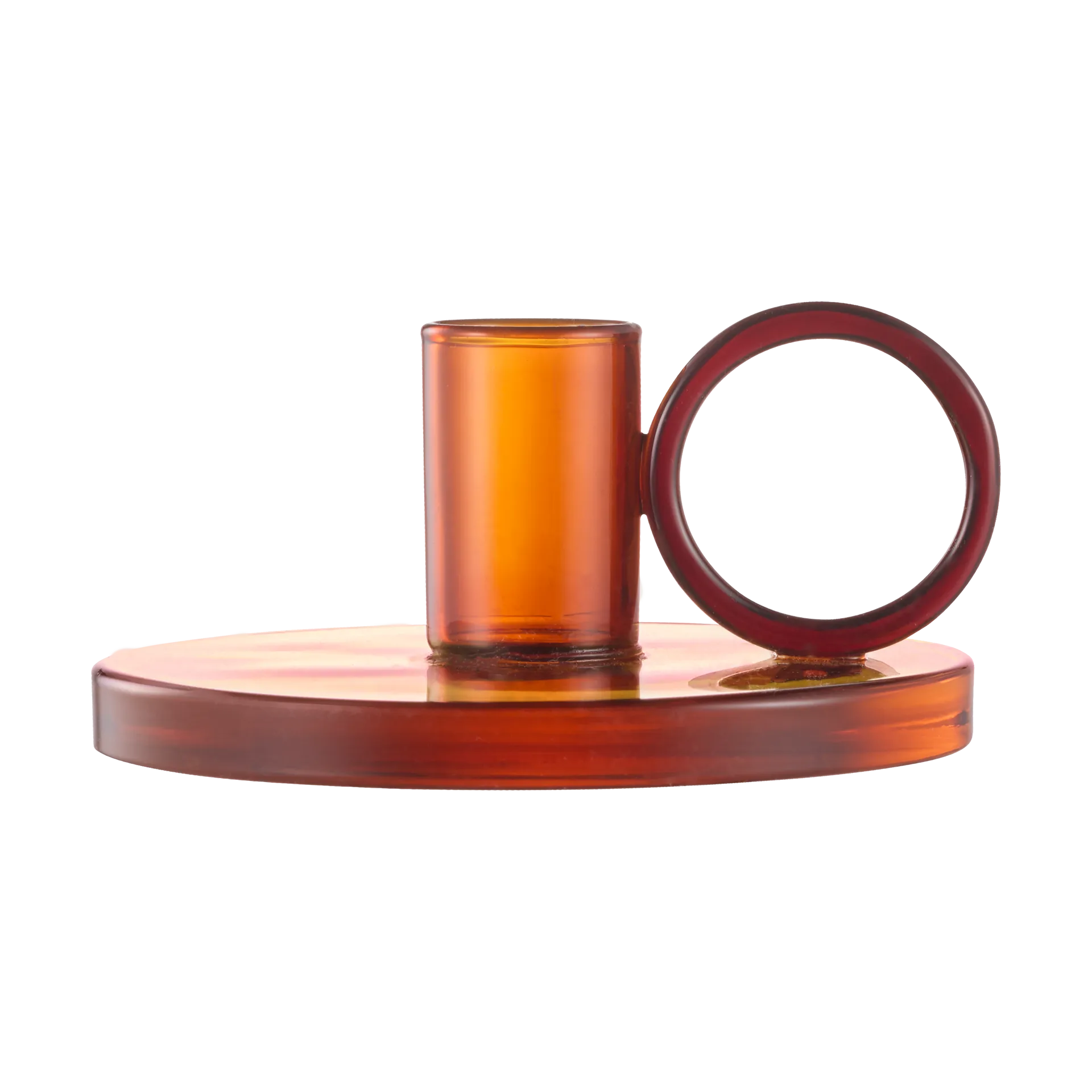 Loop ljusstake Ø11 cm, Amber Muurla