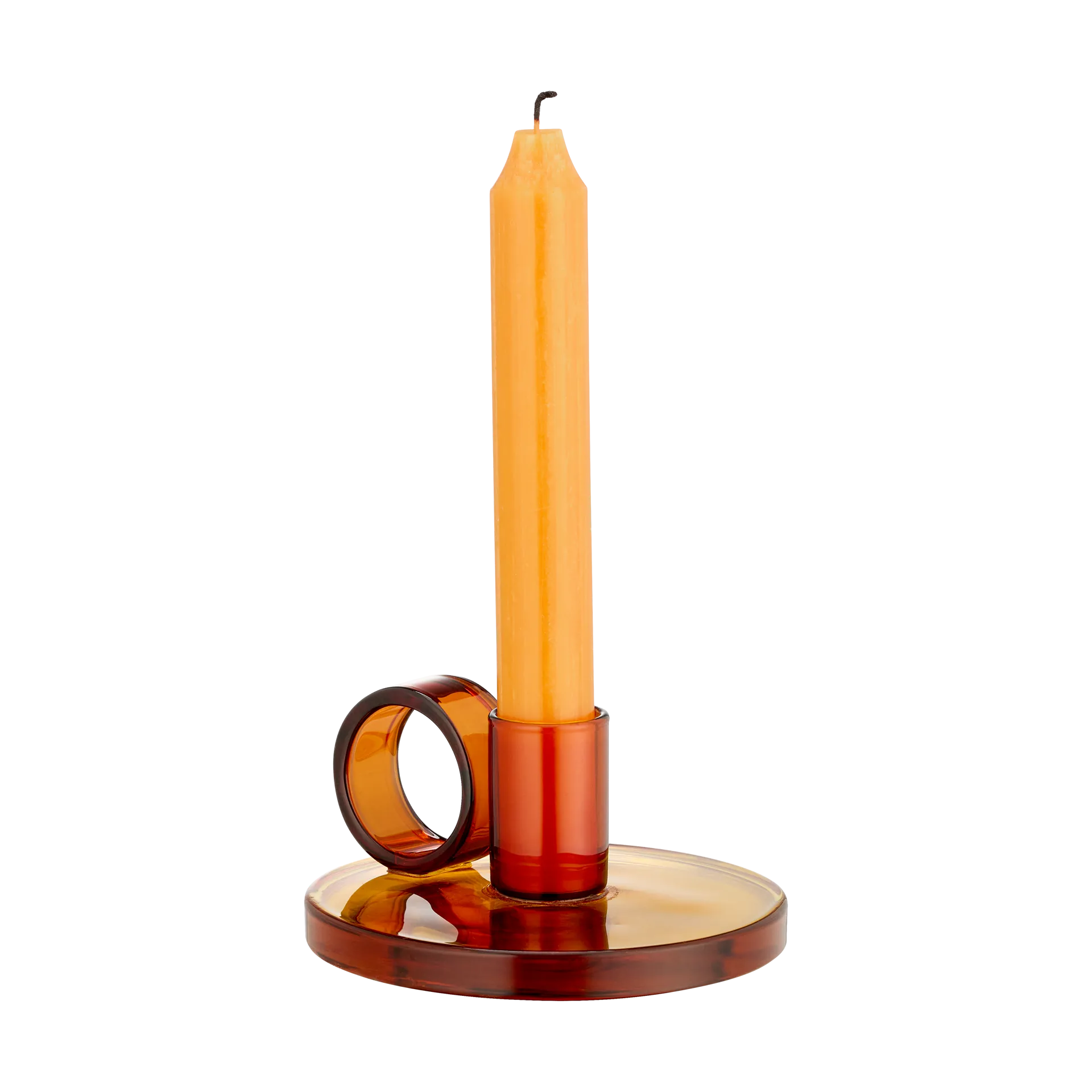 Loop ljusstake Ø11 cm, Amber Muurla