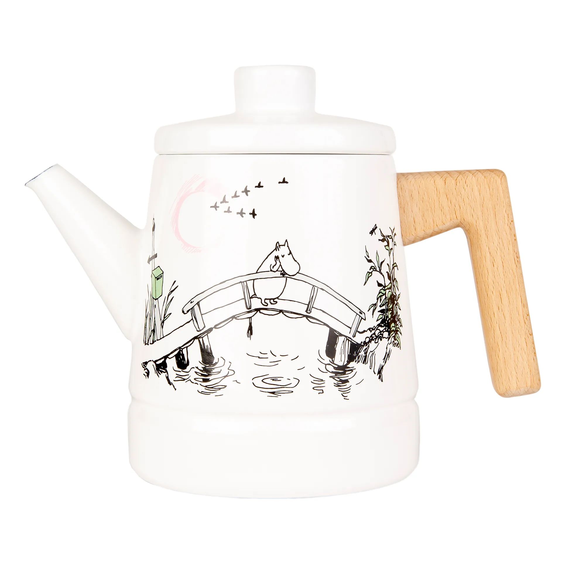 Missing you kaffekanna emalj 1,6 l, Vit Muurla