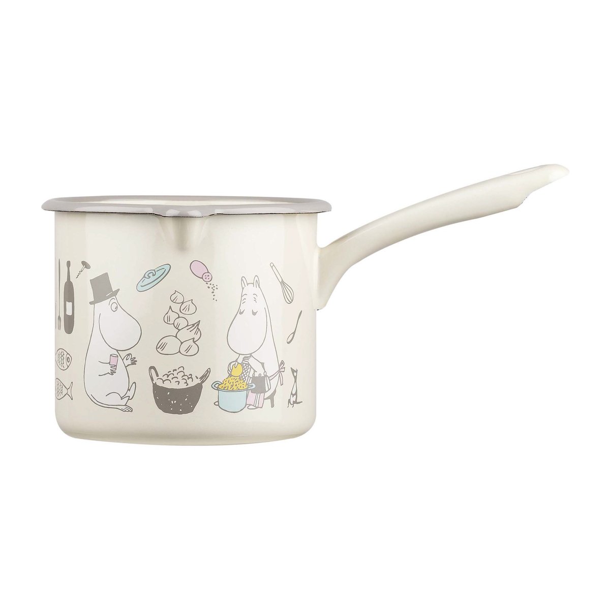 Muurla Moomin Bon Appétit kastrull 1,3 liter Beige | Skandinavisk Design | Kastruller | Beige