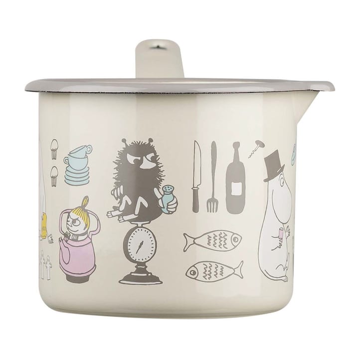 Moomin Bon Appétit kastrull 1,3 liter - Beige - Muurla