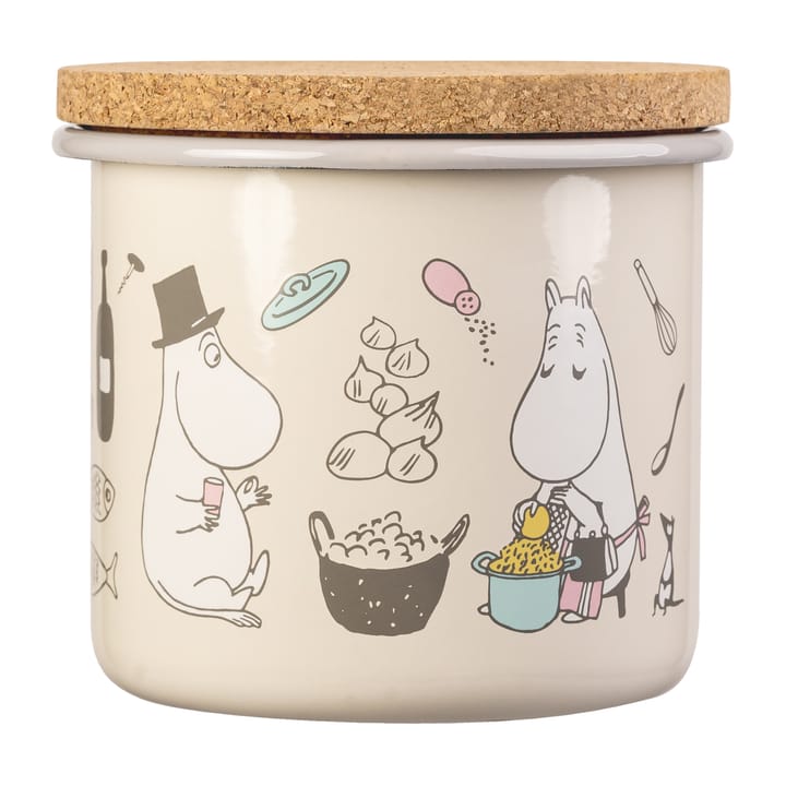 Moomin emaljburk med korklock 1,3 l - Bon Appétit - Muurla