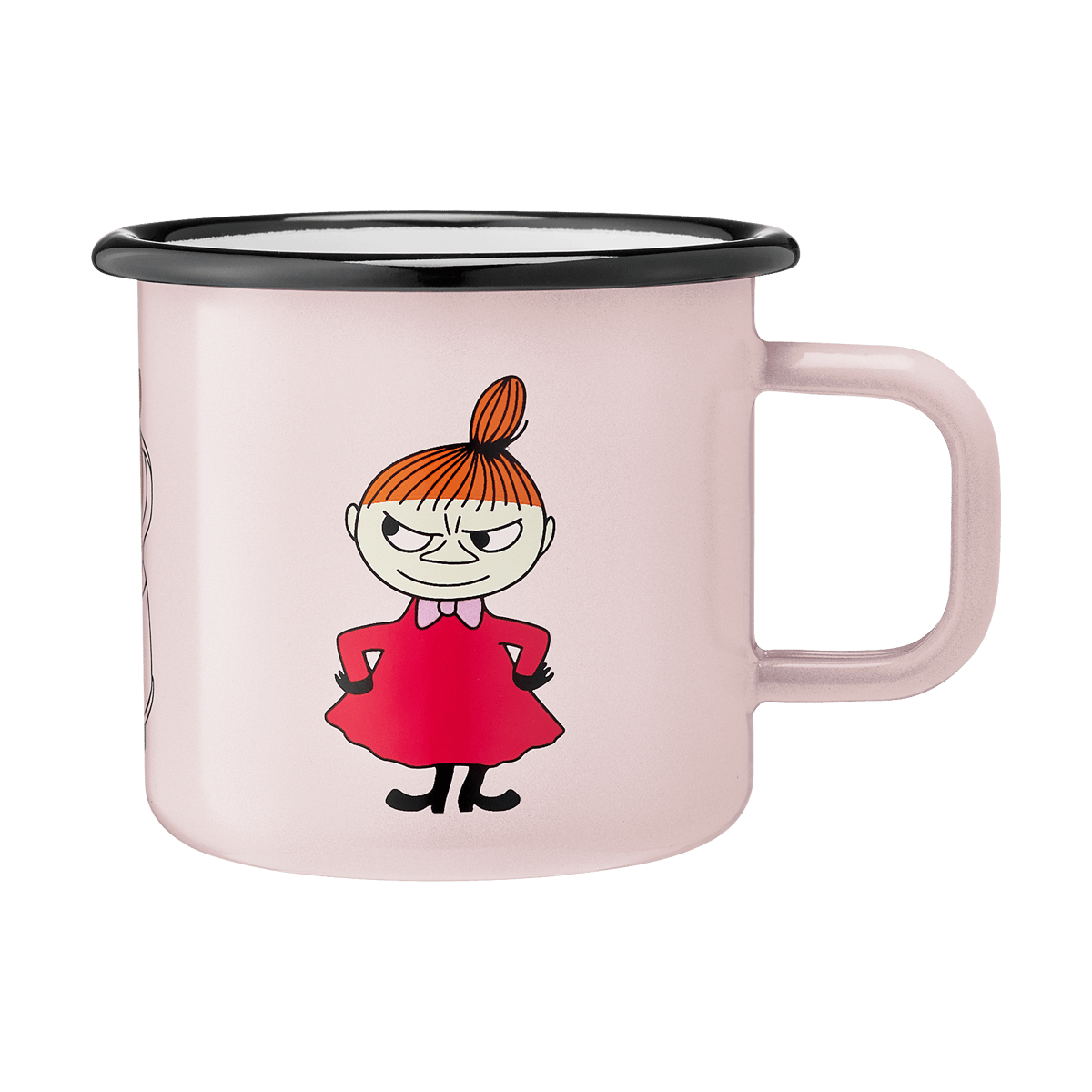 Muurla Moomin emaljmugg 37 cl Little My | Skandinavisk Design | Kaffekoppar | Rosa