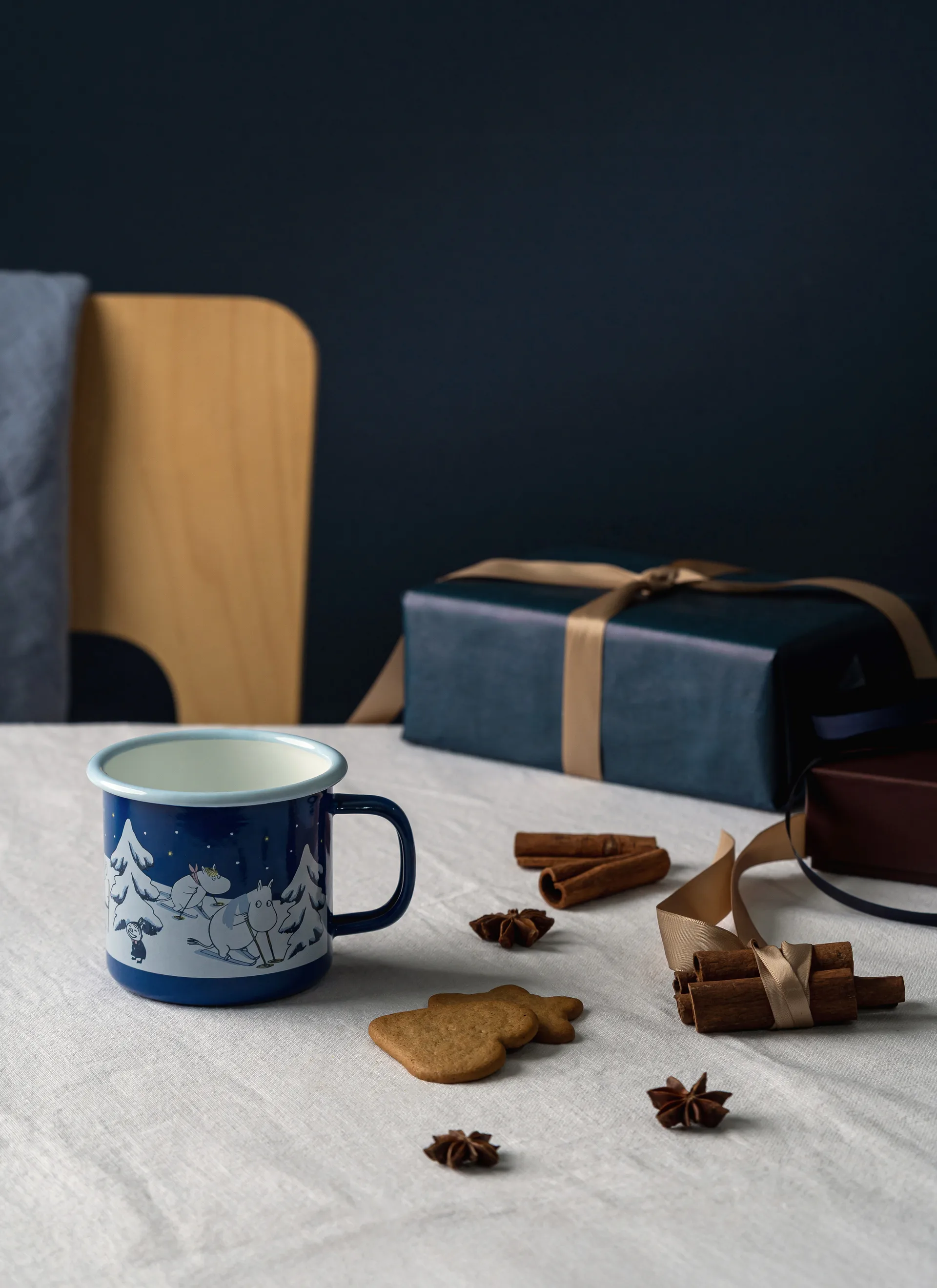 Moomin emaljmugg 37 cl, Starry night Muurla