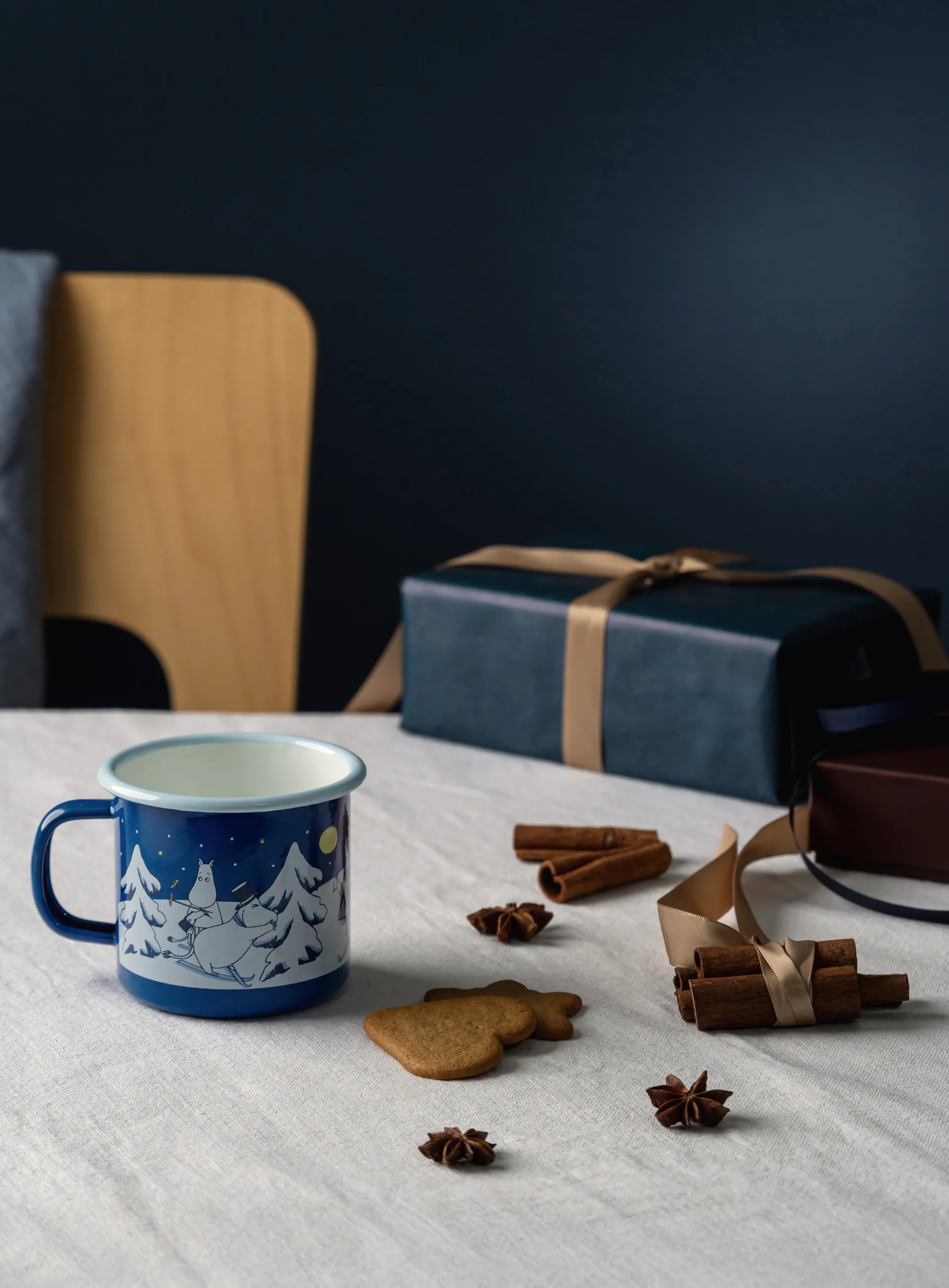 Moomin emaljmugg 37 cl, Starry night Muurla