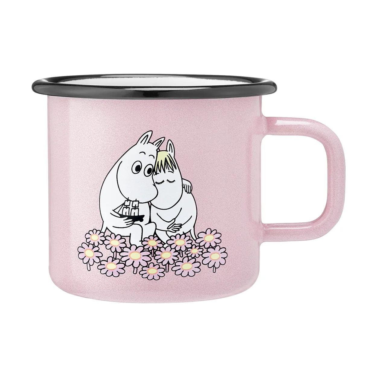 Muurla Moomin emaljmugg 37 cl Together | Skandinavisk Design | Kaffekoppar | Rosa