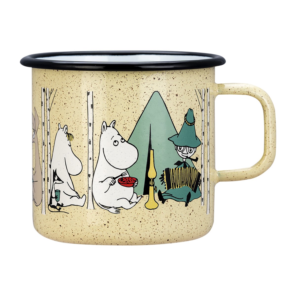 Muurla Moomin emaljmugg 80 cl Campers | Skandinavisk Design | Kaffekoppar | Gul