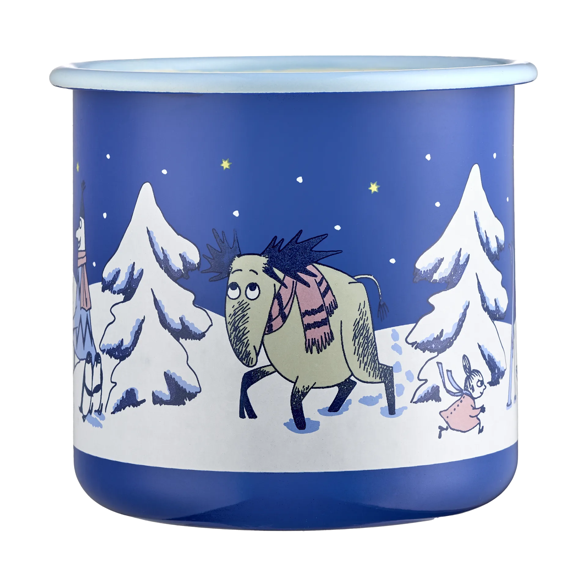 Moomin emaljmugg 80 cl, Starry night Muurla