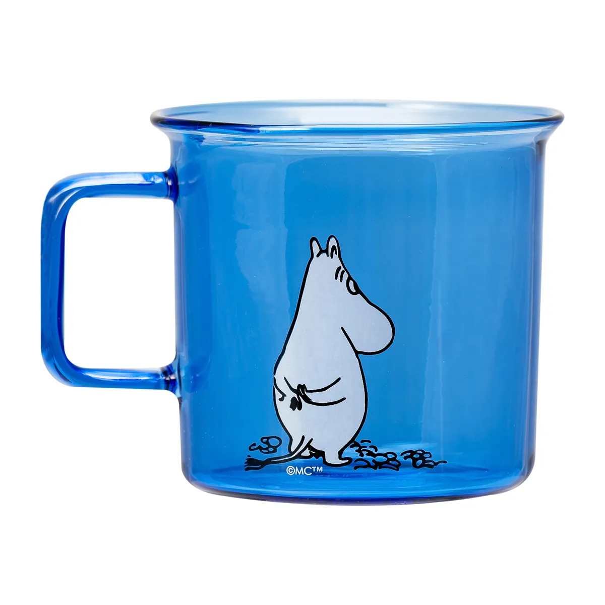 Muurla Moomin glasmugg 35 cl Blå