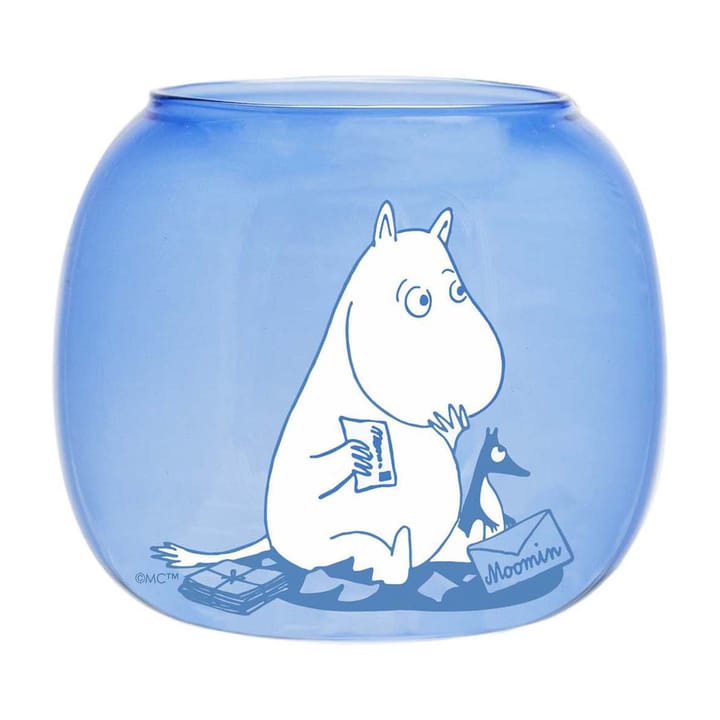 Moomin ljuslykta/skål Ø9 cm - Blue - Muurla