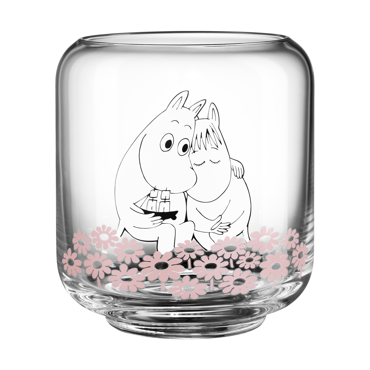 Muurla Moomin ljuslykta/vas 10 cm Together | Skandinavisk Design | Ljuslyktor & Ljusfat | Transparent