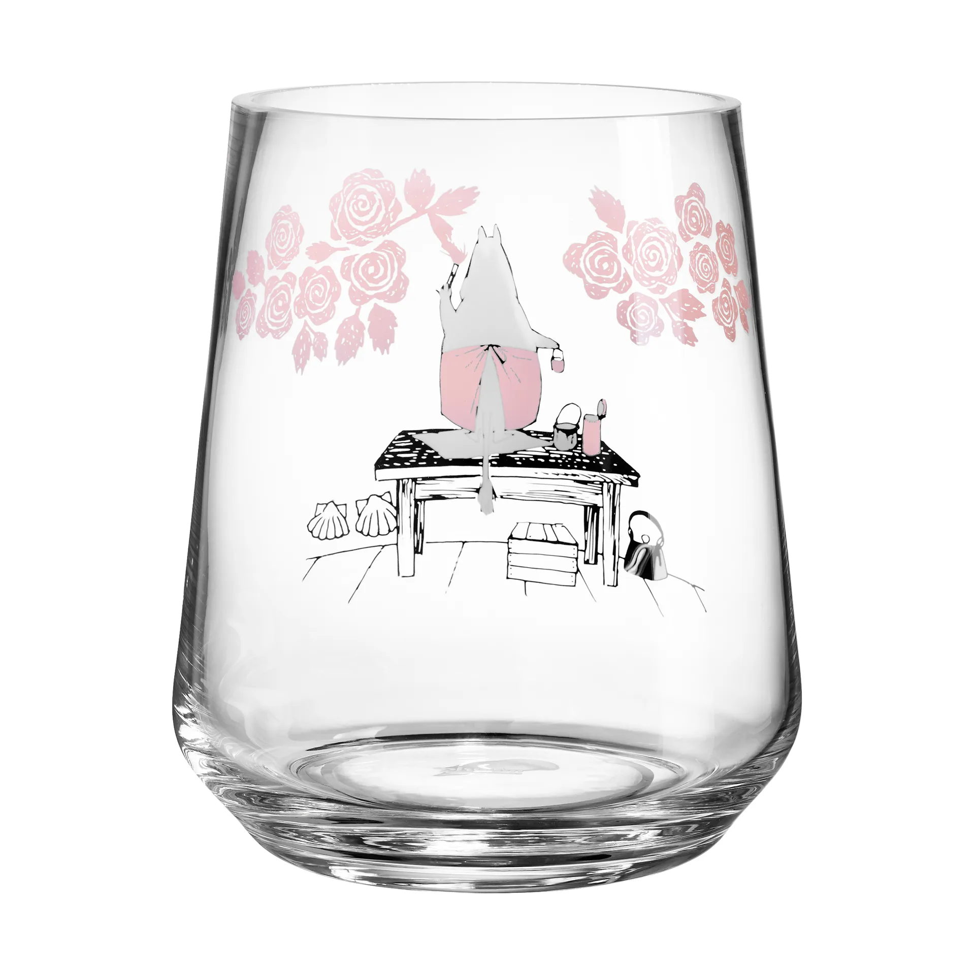 Moomin originals ljuslykta/vas 17,5 cm, Roses Muurla