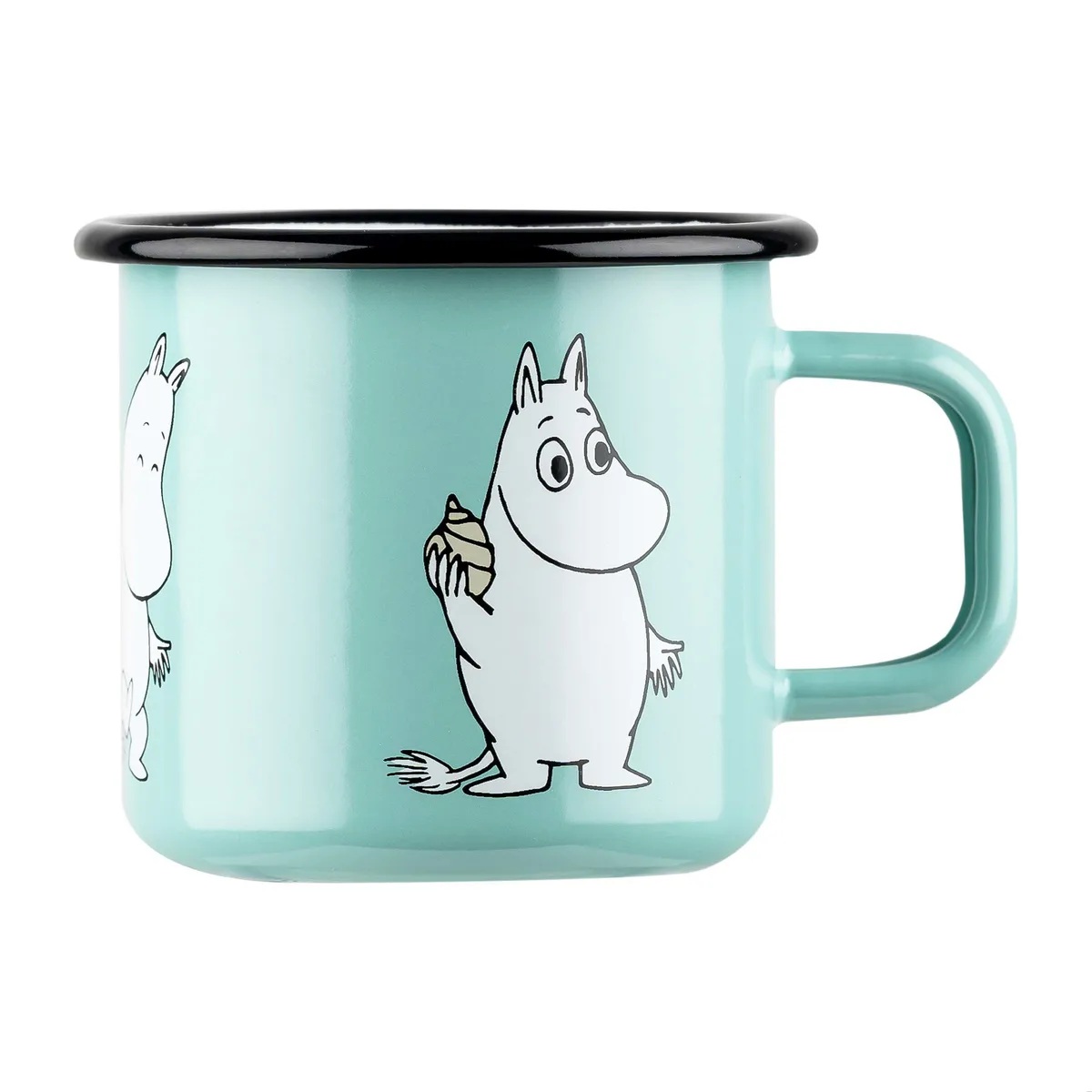 Muurla Moomin Retro emaljmugg 37 cl Mint