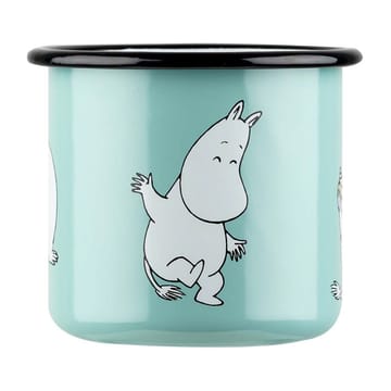 Moomin Retro emaljmugg 37 cl - Mint - Muurla