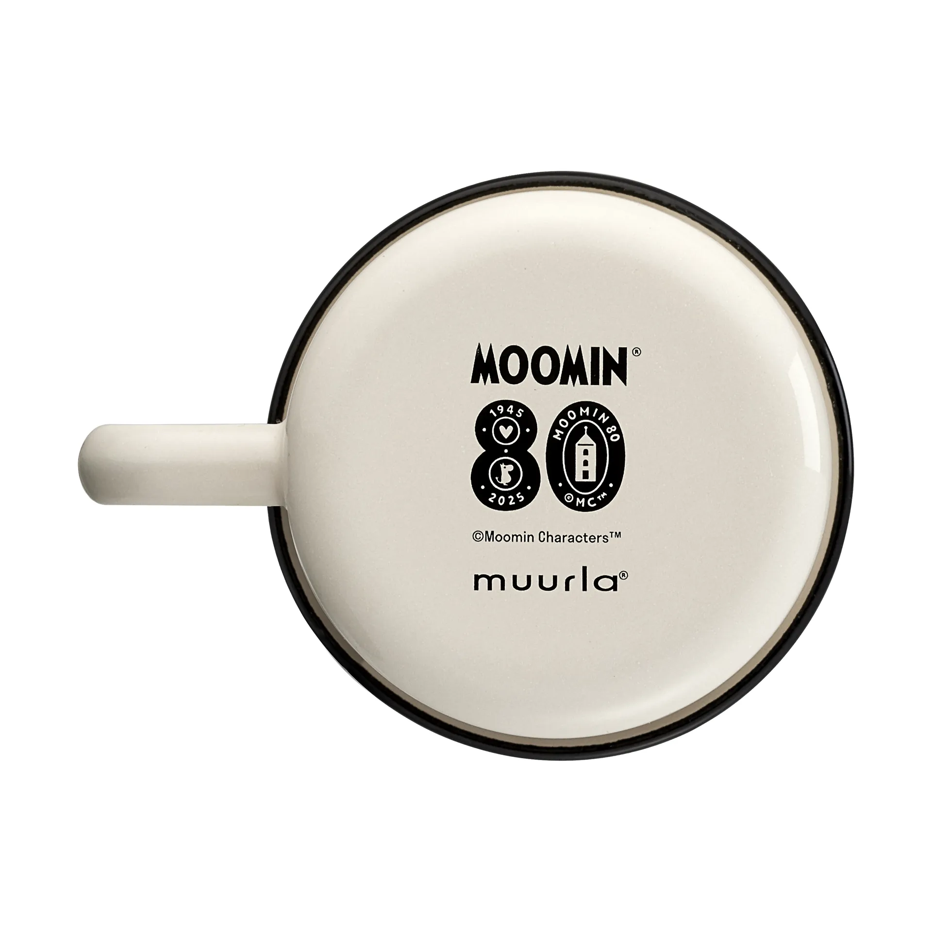 Mumin 80 emaljmugg 37 cl, Vit Muurla