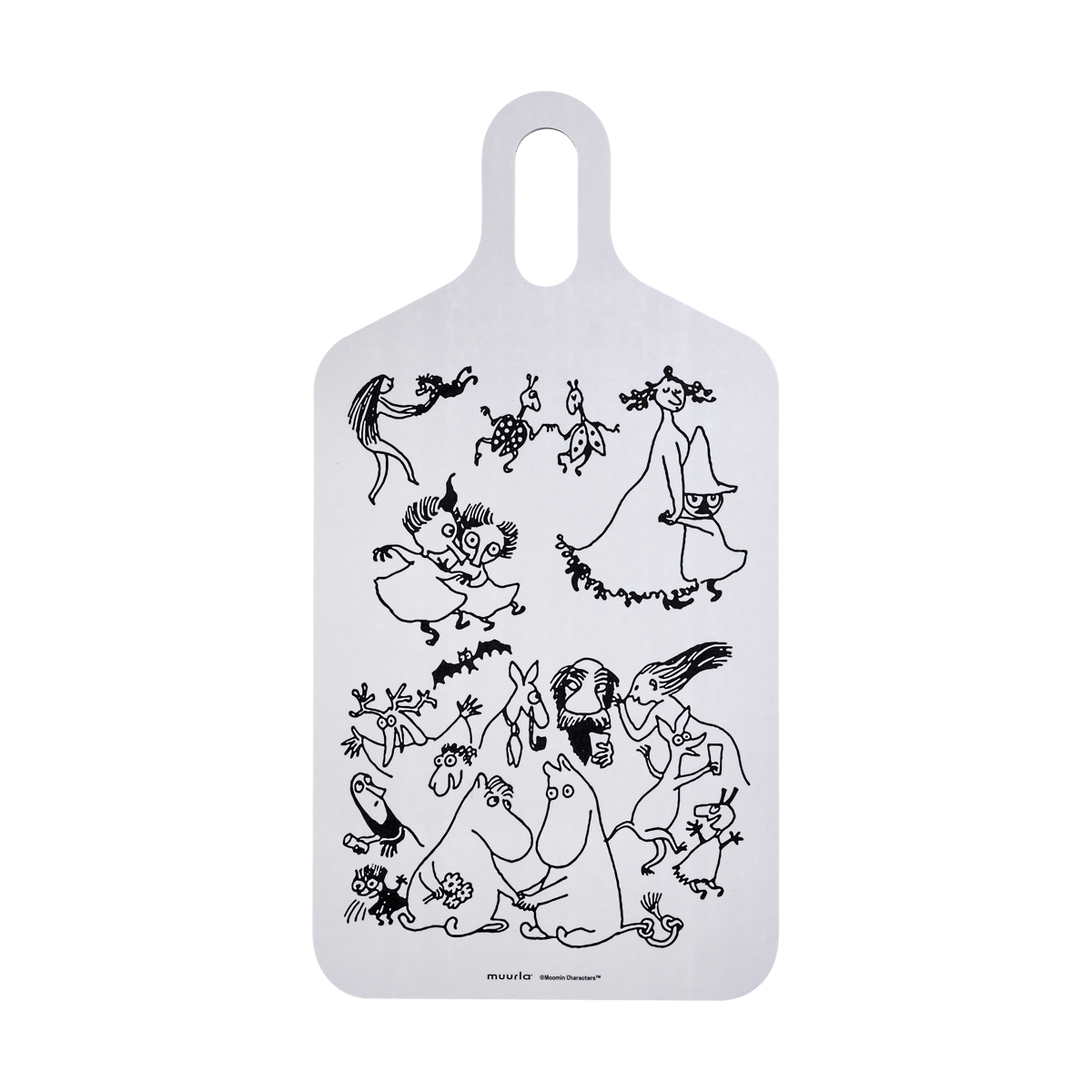 Muurla Mumin 80 skärbräda 23x44 cm Vit | Skandinavisk Design | Skärbrädor | Beige