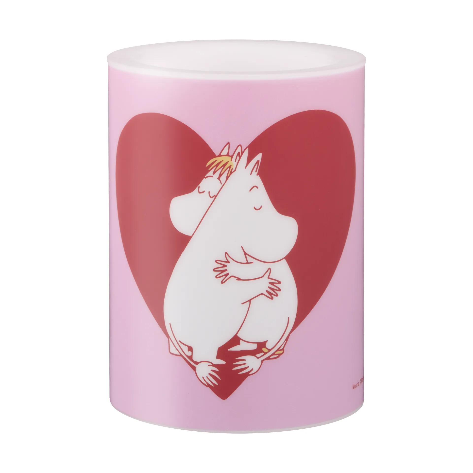 Mumin blockljus LED 10 cm, Heart Muurla
