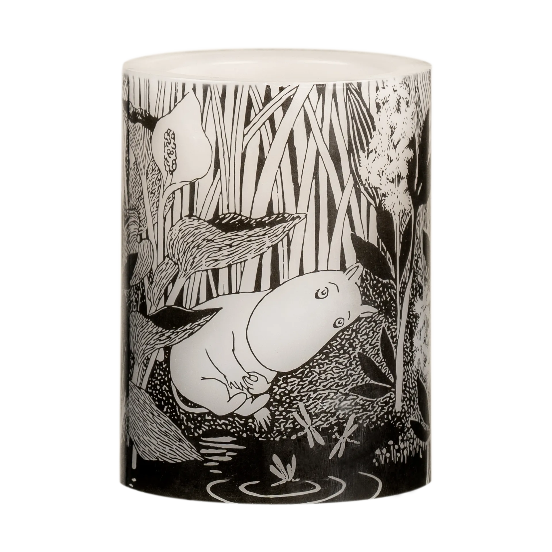 Mumin blockljus LED 10 cm, The pond Muurla