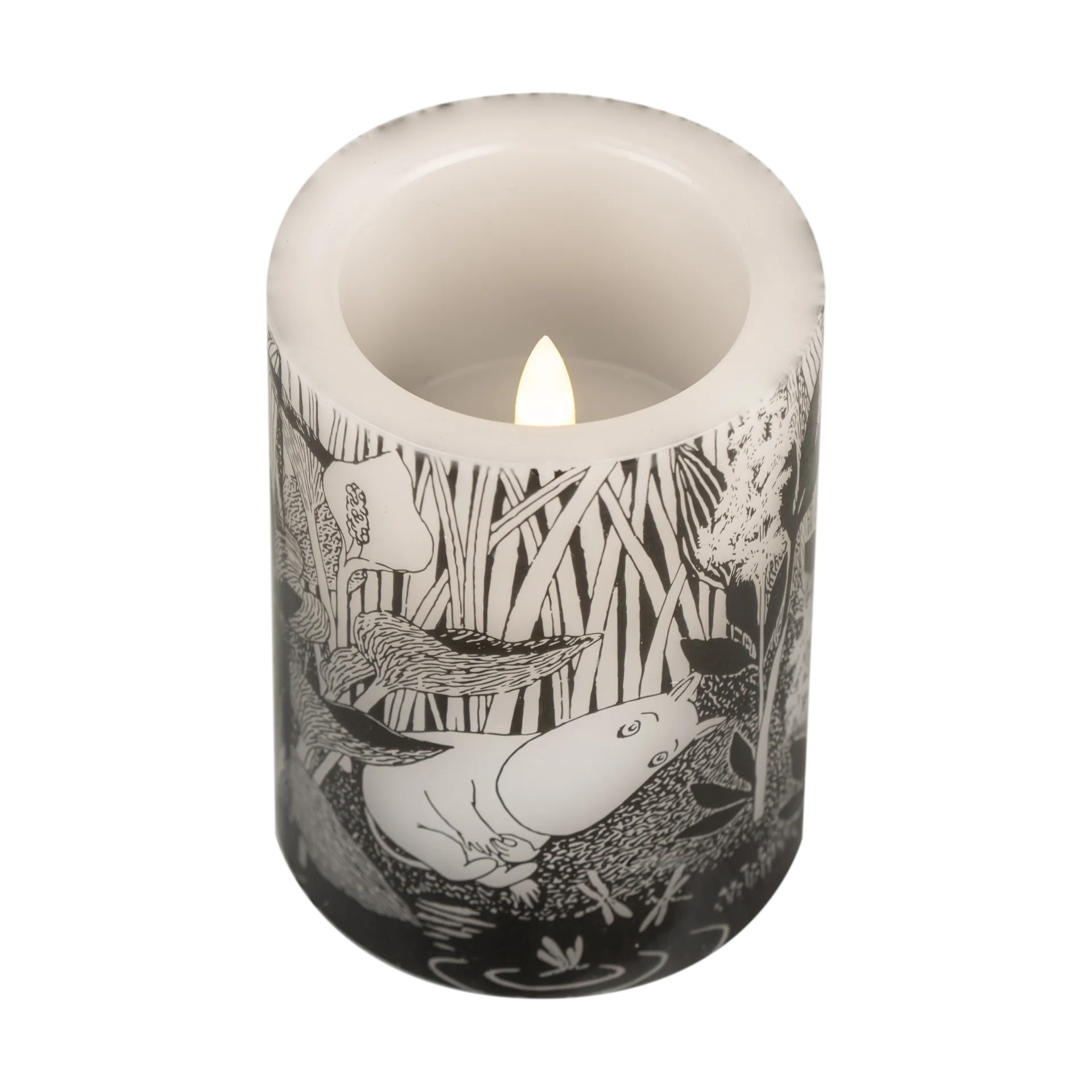 Mumin blockljus LED 10 cm, The pond Muurla