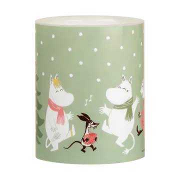 Mumin blockljus LED 12,5 cm - Festive spirits - Muurla