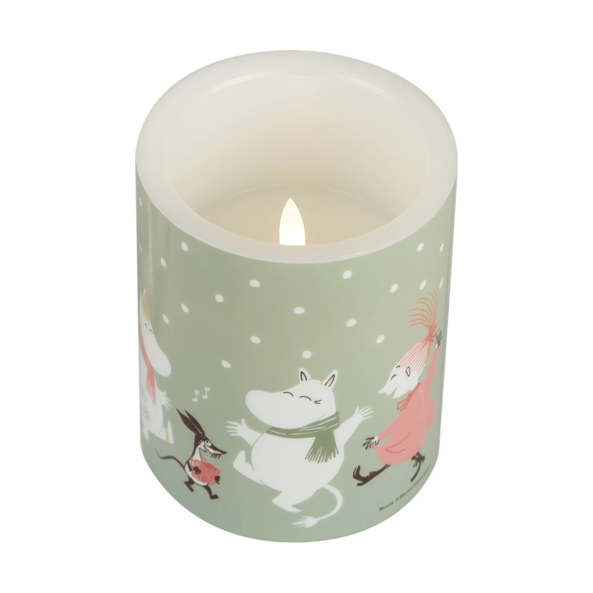 Mumin blockljus LED 12,5 cm, Festive spirits Muurla
