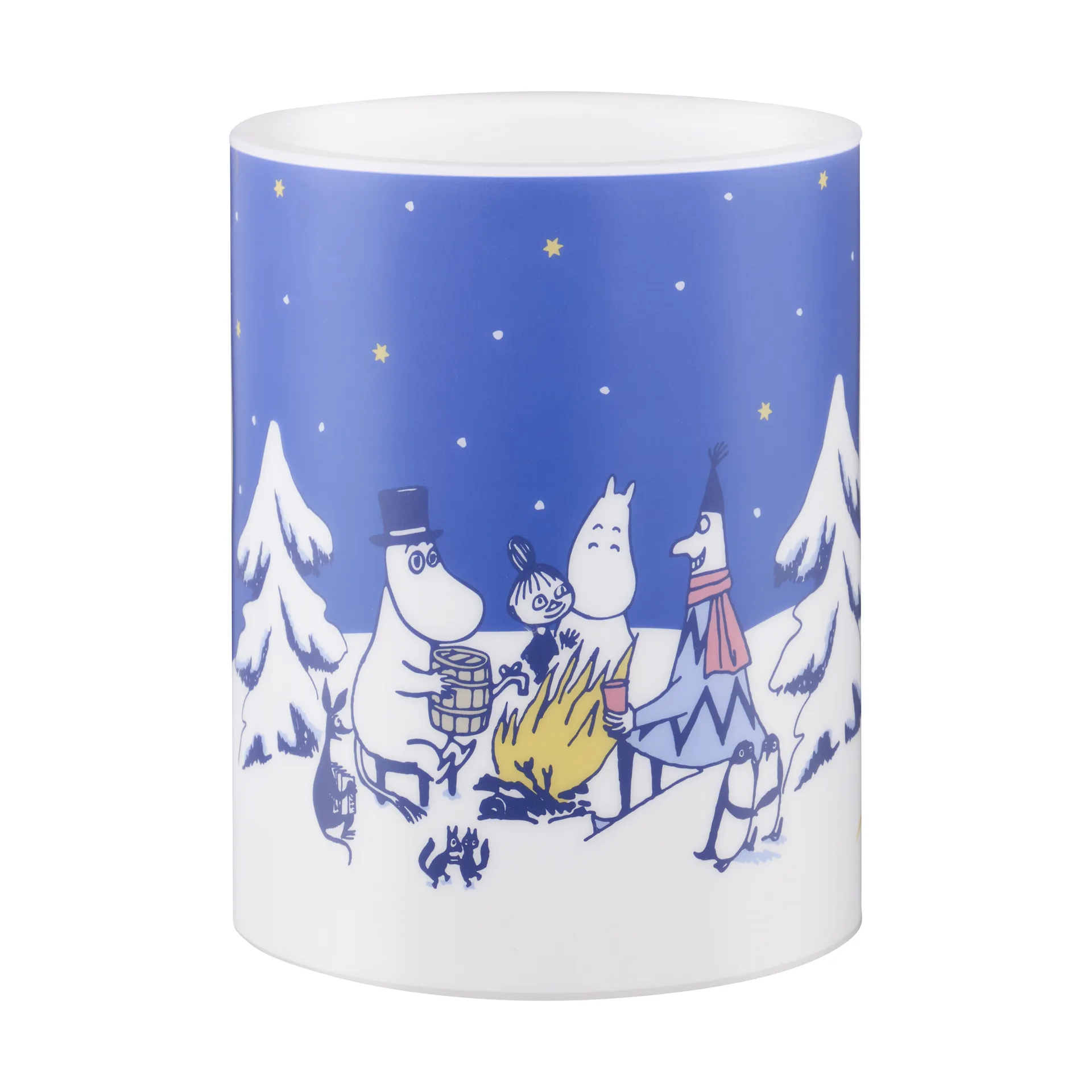 Mumin blockljus LED 12,5 cm, Starry night Muurla