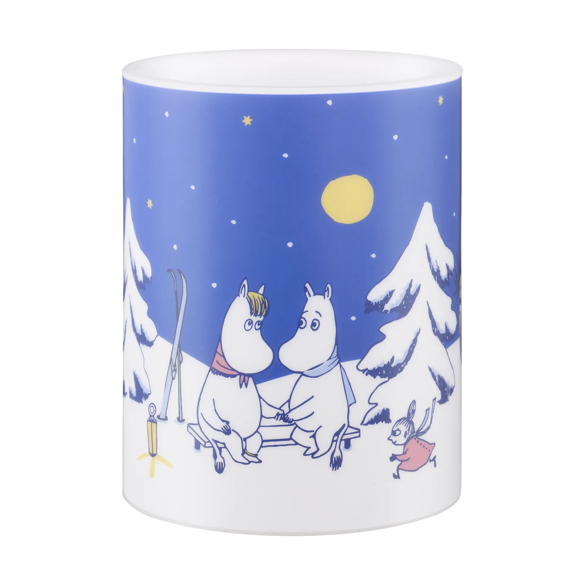 Mumin blockljus LED 12,5 cm, Starry night Muurla