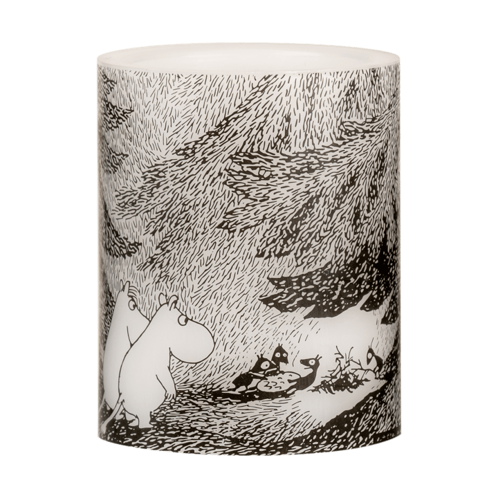 Mumin blockljus LED 12,5 cm - Under the trees - Muurla