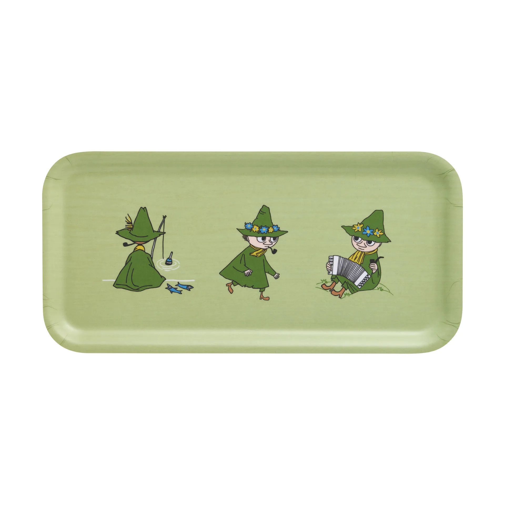 Mumin bricka 13x27 cm, Retro Snufkin Muurla