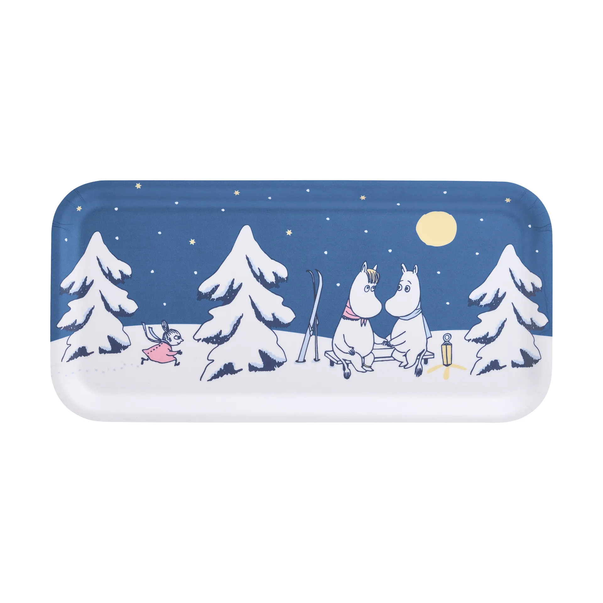 Mumin bricka 13x27 cm, Starry night Muurla