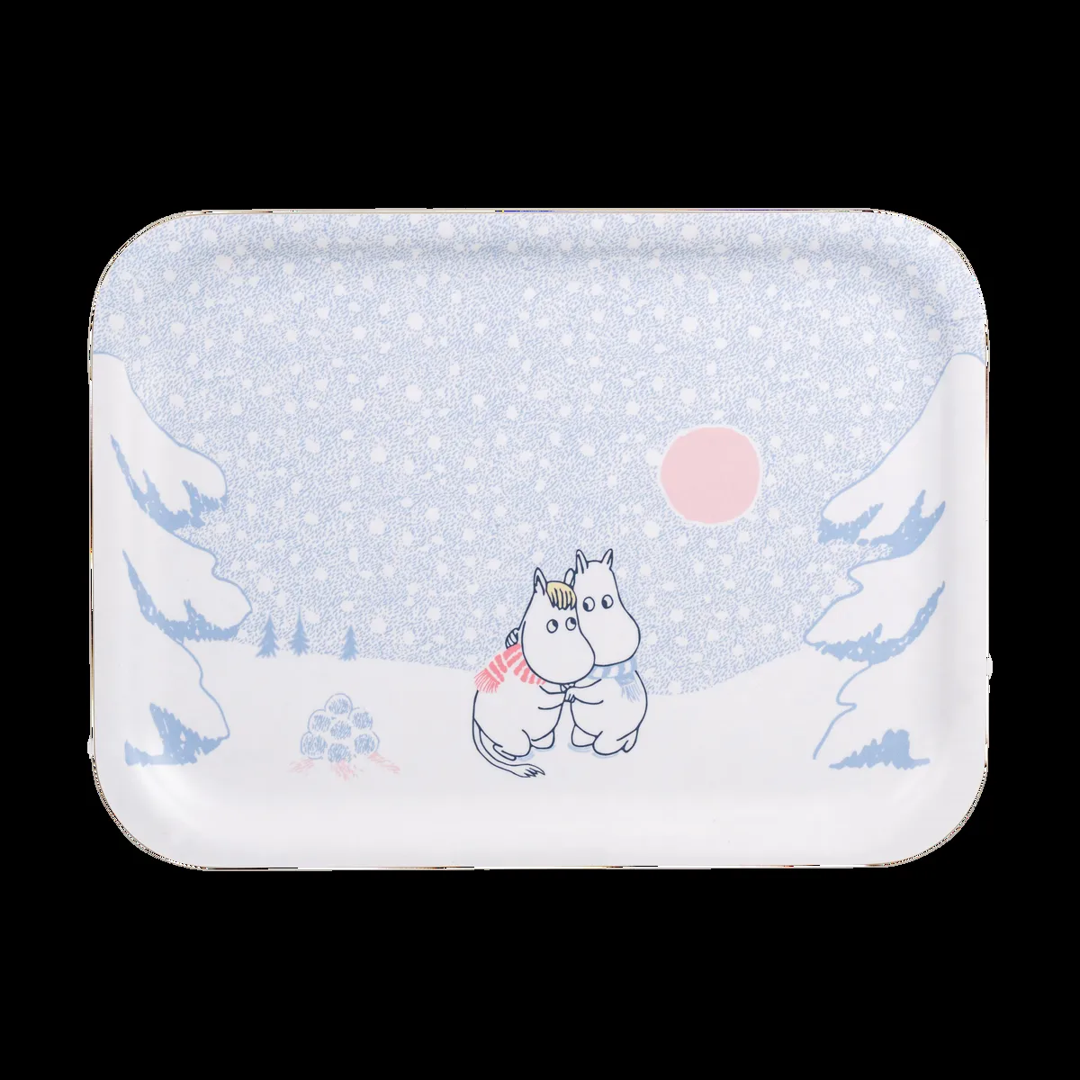 Muurla Mumin bricka 20x27 cm Let it snow