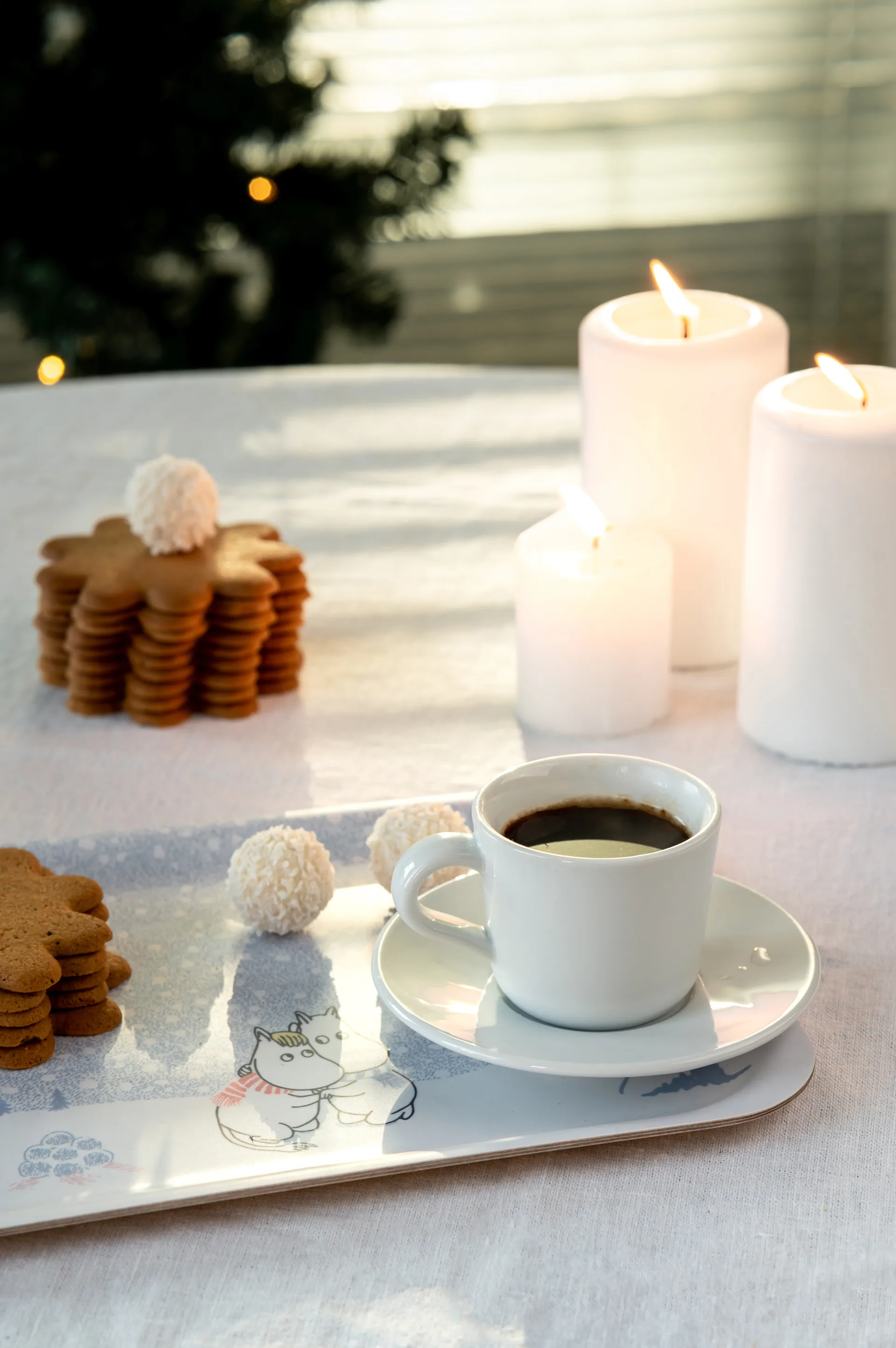 Mumin bricka 20x27 cm, Let it snow Muurla