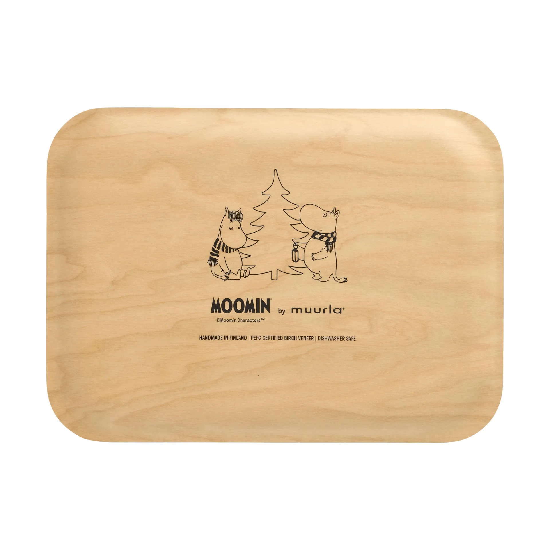 Mumin bricka 20x27 cm, Snowfall Muurla