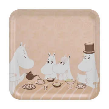 Mumin bricka 33x33 cm - Coffee time - Muurla