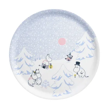 Mumin bricka Ø35 cm - Let it snow - Muurla