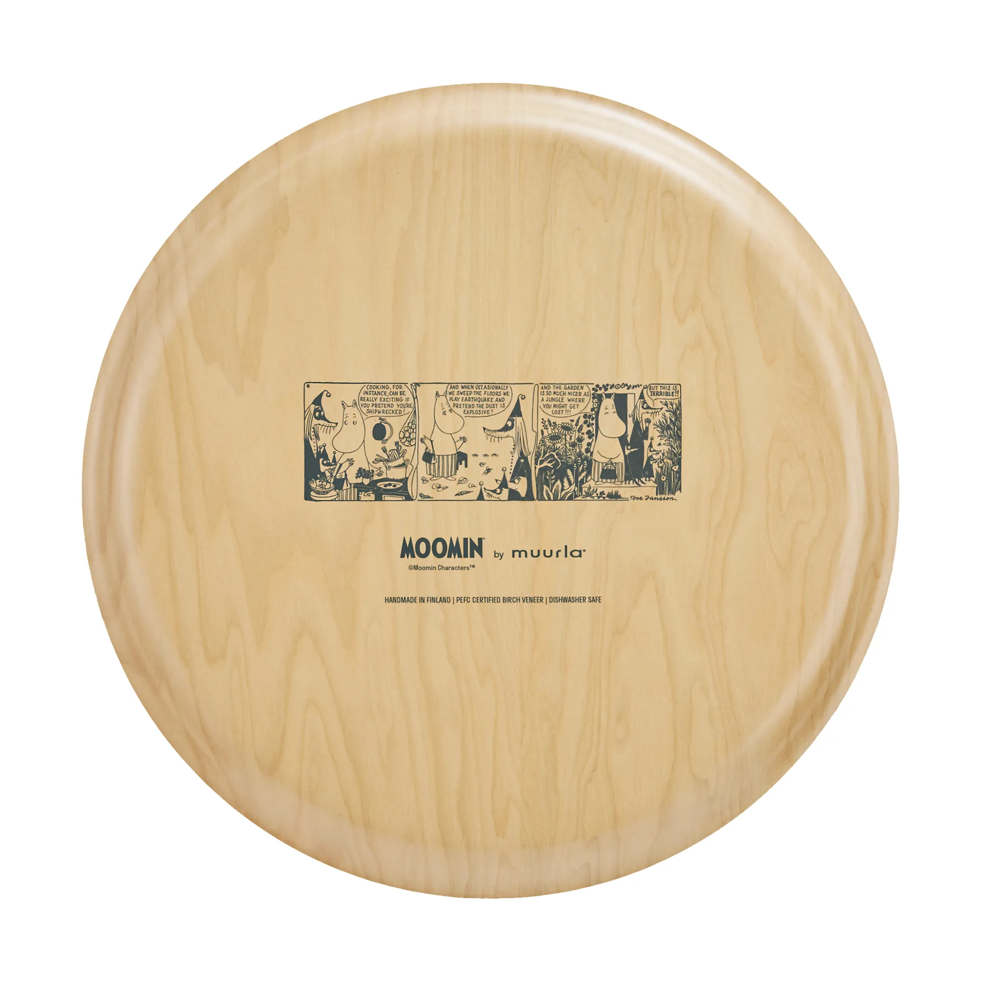 Mumin bricka Ø40 cm, Wild garden Muurla