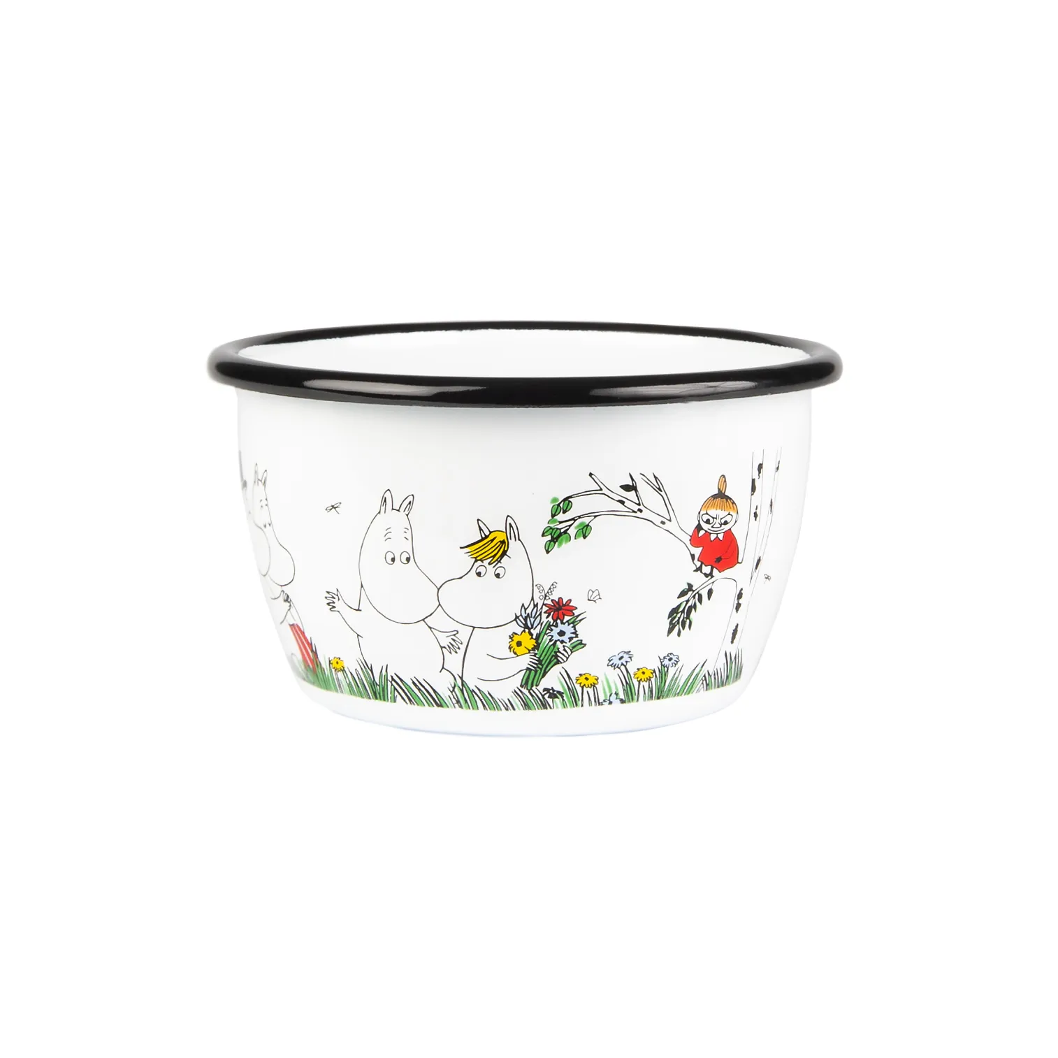 Mumin Colors emaljskål 30 cl, Happy Family Muurla