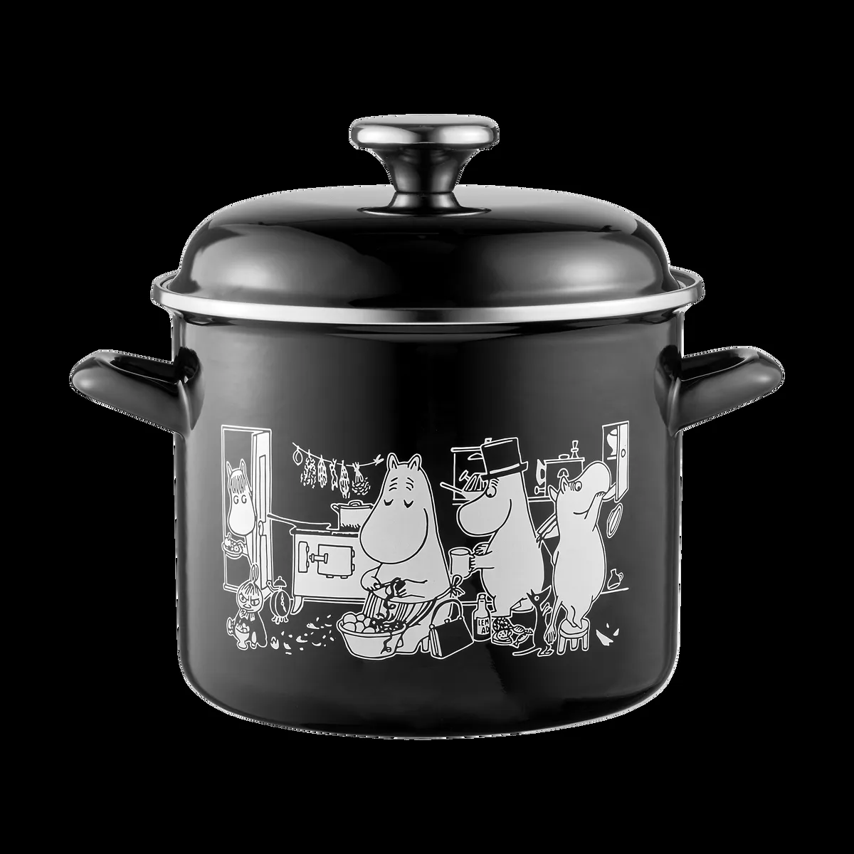 Muurla Mumin emaljgryta högt lock 3,5 L Köket