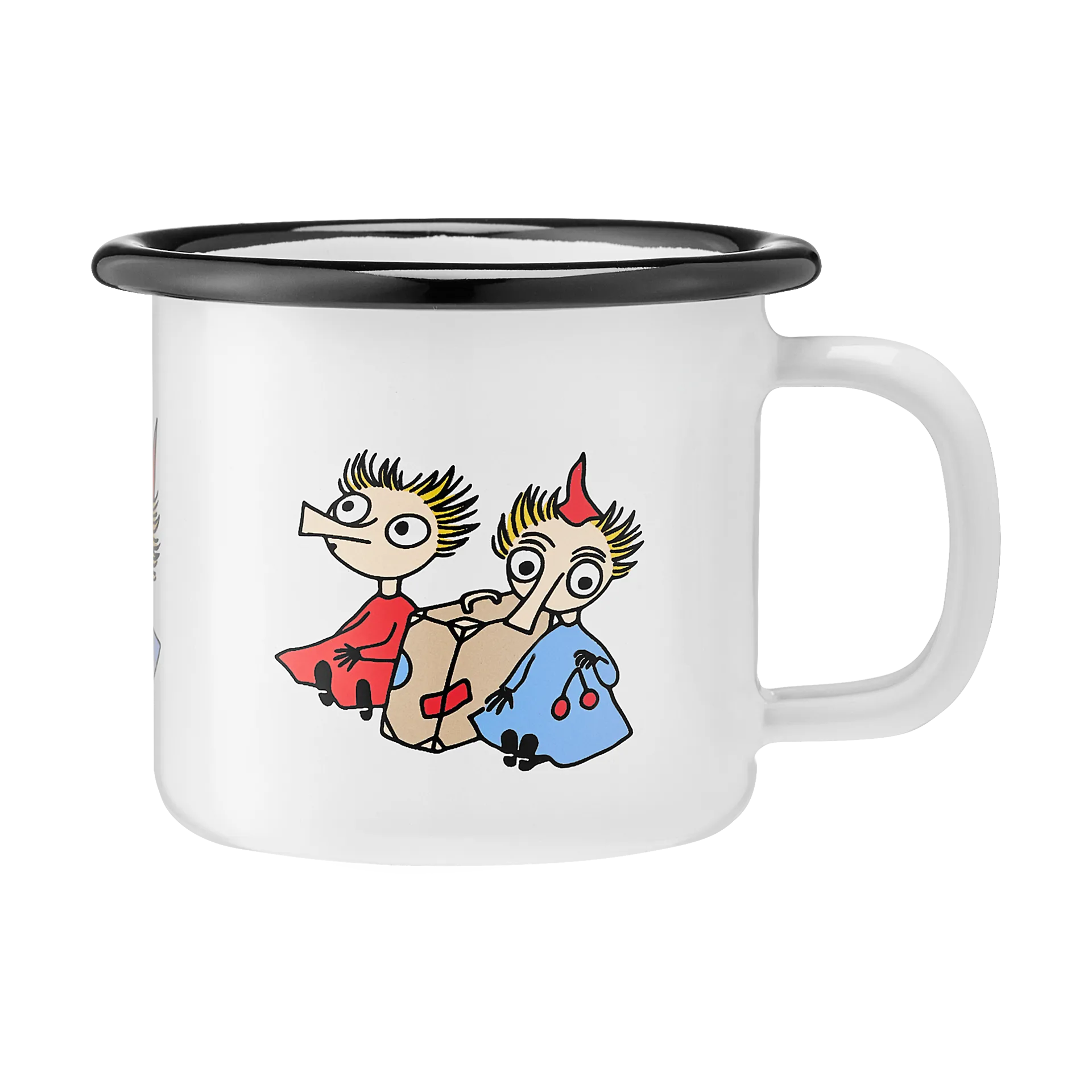 Mumin emaljmugg 1,5 dl, Thingumy and Bob Muurla