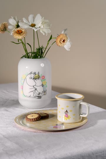Mumin emaljmugg 37 cl - Flowers - Muurla