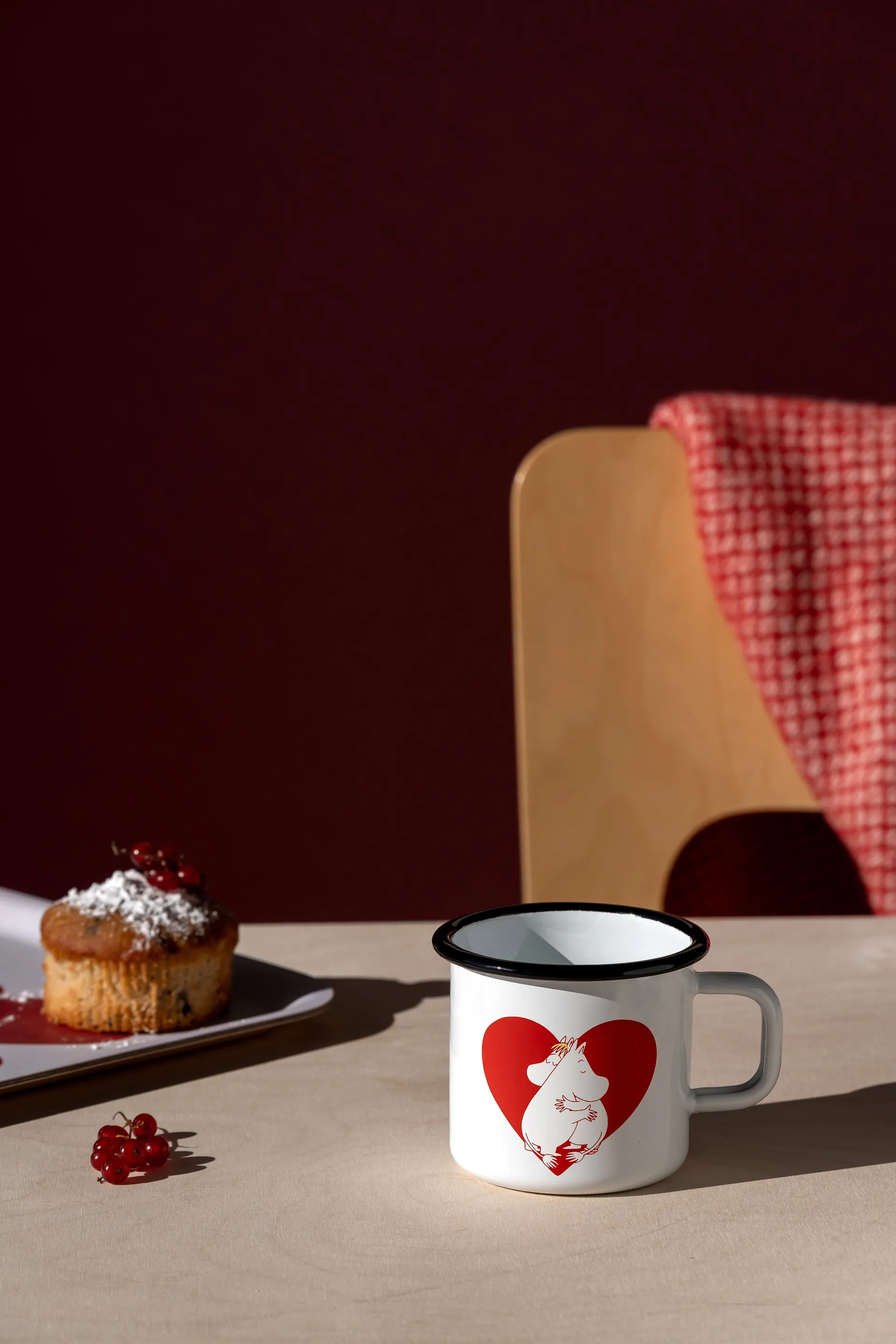 Mumin emaljmugg 37 cl, Heart Muurla